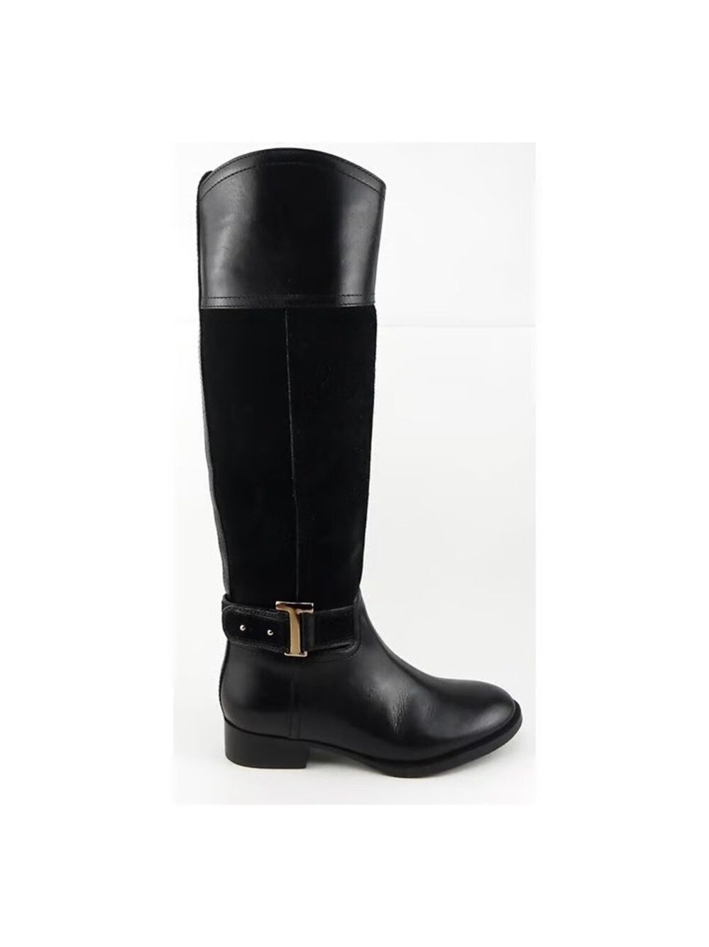 Tory Burch Tenley Black Riding Boots Sz 7.5